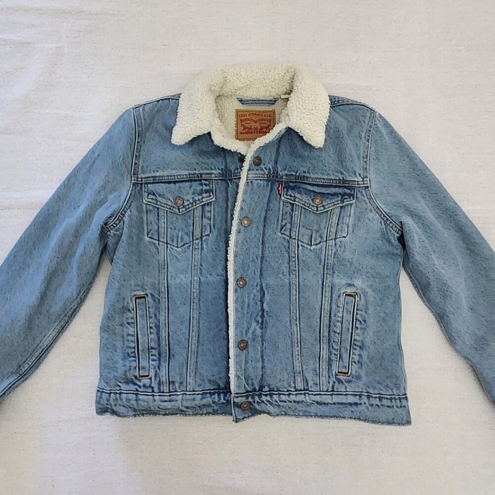 Levi's Cream Sherpa Jacket